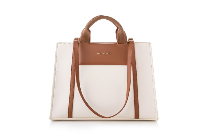 Vince Camuto Bolso Tote Mujer Polipiel Crema y Tostado 37x27x11 cm